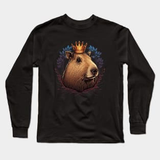 King Capybara Long Sleeve T-Shirt